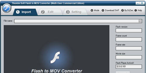 ThunderSoft Flash to MOV Converter